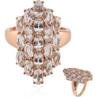 Mexikanischer Pinkfarbener Danburit-Goldring Mexikanischer Pinkfarbener Danburit-Goldring