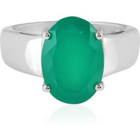 Grüner Onyx-Silberring Grüner Onyx-Silberring