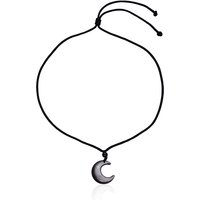 Silberglanz-Obsidian-Halskette Silberglanz-Obsidian-Halskette