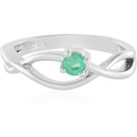 Russischer Smaragd-Silberring Russischer Smaragd-Silberring