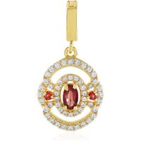 Tansania-Rubin-Silberanhänger Tansania-Rubin-Silberanhänger