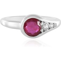 Madagaskar-Rubin-Silberring Madagaskar-Rubin-Silberring