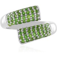 Russischer Diopsid-Silberring Russischer Diopsid-Silberring