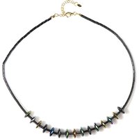 Hämatit-Silberhalskette Hämatit-Silberhalskette