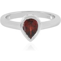 Mosambik-Granat-Silberring Mosambik-Granat-Silberring