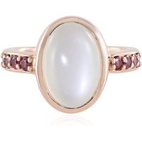 Weißer Mondstein-Silberring (KM by Juwelo) Weißer Mondstein-Silberring (KM by Juwelo)