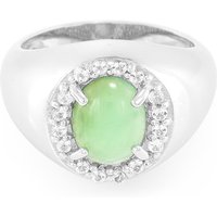 Kaiserlicher Chrysopras-Silberring Kaiserlicher Chrysopras-Silberring