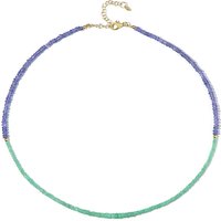 Edelstein-Silberhalskette Edelstein-Silberhalskette