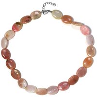 Pinkfarbener Opal-Silberhalskette Pinkfarbener Opal-Silberhalskette