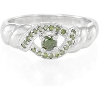 Fancy-Diamant-Silberring Fancy-Diamant-Silberring