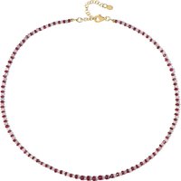 Edelstein-Silberhalskette Edelstein-Silberhalskette