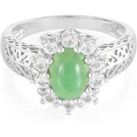 Kaiserlicher Chrysopras-Silberring Kaiserlicher Chrysopras-Silberring