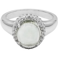 Grüner Amethyst-Silberring Grüner Amethyst-Silberring