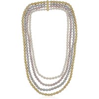 Süßwasserzuchtperlen-Silberhalskette (TPC) Süßwasserzuchtperlen-Silberhalskette (TPC)