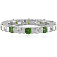 Russischer Diopsid-Silberring Russischer Diopsid-Silberring