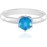 Neonblauer Apatit-Silberring Neonblauer Apatit-Silberring