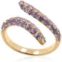 Nicht erhitzter Purpurfarbener Ceylon-Saphir-Goldring Nicht erhitzter Purpurfarbener Ceylon-Saphir-Goldring