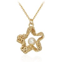 Weiße Süßwasserzuchtperlen-Silberhalskette Weiße Süßwasserzuchtperlen-Silberhalskette