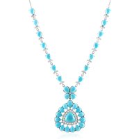 Sleeping Beauty-Türkis-Silbercollier Sleeping Beauty-Türkis-Silbercollier