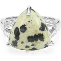 Dalmatiner-Jaspis-Silberring Dalmatiner-Jaspis-Silberring