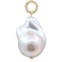 Weiße Süßwasserzuchtperlen-Goldanhänger Weiße Süßwasserzuchtperlen-Goldanhänger