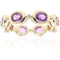 Purpurfarbener Ceylon-Saphir-Goldring Purpurfarbener Ceylon-Saphir-Goldring