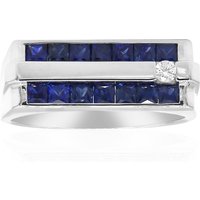 Blauer Ceylon-Saphir-Goldring (CIRARI) Blauer Ceylon-Saphir-Goldring (CIRARI)