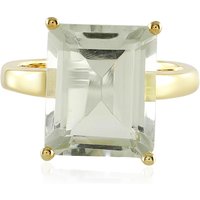 Grüner Amethyst-Silberring Grüner Amethyst-Silberring