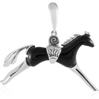 Schwarzer Achat-Silberanhänger (Desert Chic) Schwarzer Achat-Silberanhänger (Desert Chic)