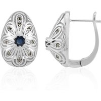 Blauer Saphir-Silberohrringe (Annette classic) Blauer Saphir-Silberohrringe (Annette classic)