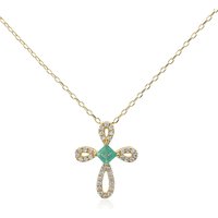 AAA-Sambia-Smaragd-Goldhalskette (CIRARI) AAA-Sambia-Smaragd-Goldhalskette (CIRARI)