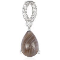 Botswana-Achat-Silberanhänger Botswana-Achat-Silberanhänger