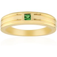 AAA-Kenianischer Tsavorit-Goldring AAA-Kenianischer Tsavorit-Goldring