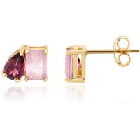 Edelstein-Silberohrringe Edelstein-Silberohrringe