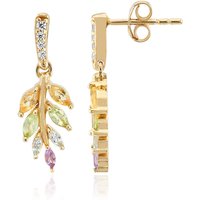 Edelstein-Silberohrringe Edelstein-Silberohrringe