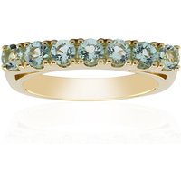 Nigerianischer Mintgrüner Beryll-Goldring Nigerianischer Mintgrüner Beryll-Goldring