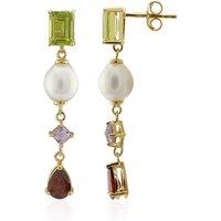 Edelstein-Silberohrringe Edelstein-Silberohrringe