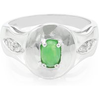 Kaiserlicher Chrysopras-Silberring Kaiserlicher Chrysopras-Silberring