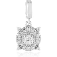 Weißer Saphir-Silberanhänger Weißer Saphir-Silberanhänger