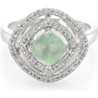 Prehnit-Silberring Prehnit-Silberring