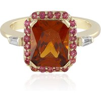 Hessonit-Granat-Goldring (Adela Gold) Hessonit-Granat-Goldring (Adela Gold)