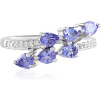 Tansanit-Silberring Tansanit-Silberring