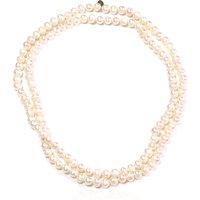 Weiße Süßwasserzuchtperlen-Silberhalskette (TPC) Weiße Süßwasserzuchtperlen-Silberhalskette (TPC)