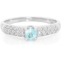 Blauer Apatit-Silberring Blauer Apatit-Silberring