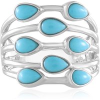 Sleeping Beauty-Türkis-Silberring Sleeping Beauty-Türkis-Silberring