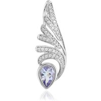 Nicht erhitzter Tansanit-Silberanhänger (MONOSONO COLLECTION) Nicht erhitzter Tansanit-Silberanhänger (MONOSONO COLLECTION)