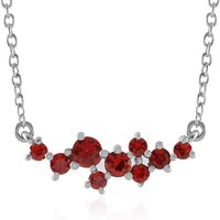 Tansania-Rubin-Silbercollier Tansania-Rubin-Silbercollier