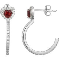 Mosambik-Granat-Silberohrringe Mosambik-Granat-Silberohrringe