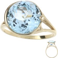 Himmelblauer Topas-Goldring (dagen) Himmelblauer Topas-Goldring (dagen)