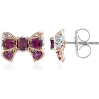 Rhodolith-Silberohrringe (Gems en Vogue) Rhodolith-Silberohrringe (Gems en Vogue)